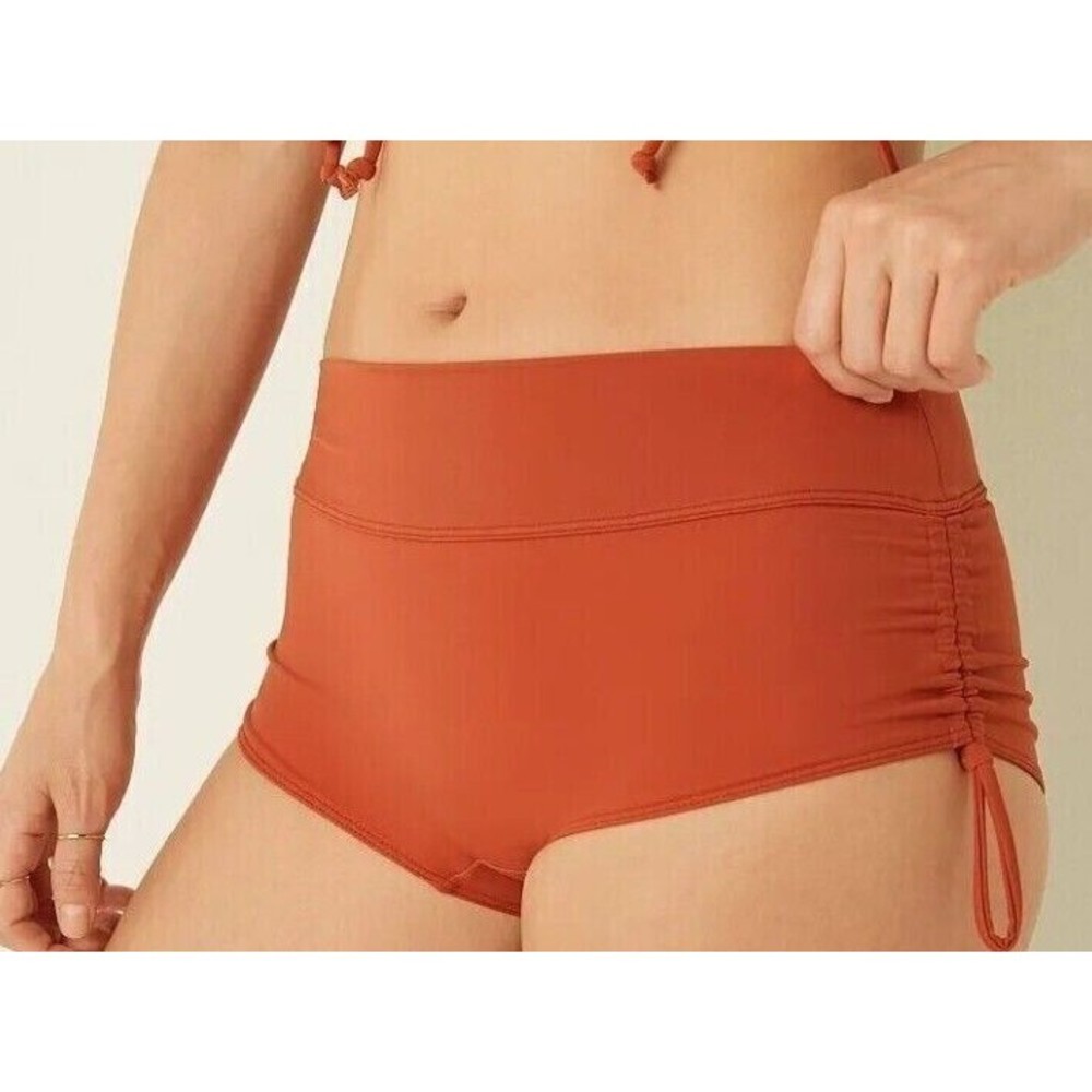 VICTORIA'S SECRET PINK~RUST ORANGE GYM TO SWIM BOYSHORT BOTTOM~SMALL~NWT~$26.95